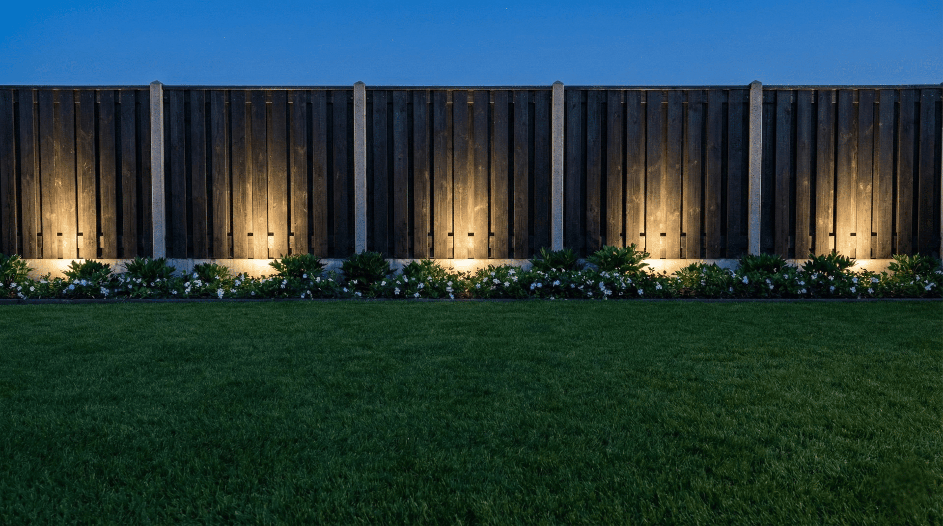 Beton Schutting Verlicht Totaal Tuin