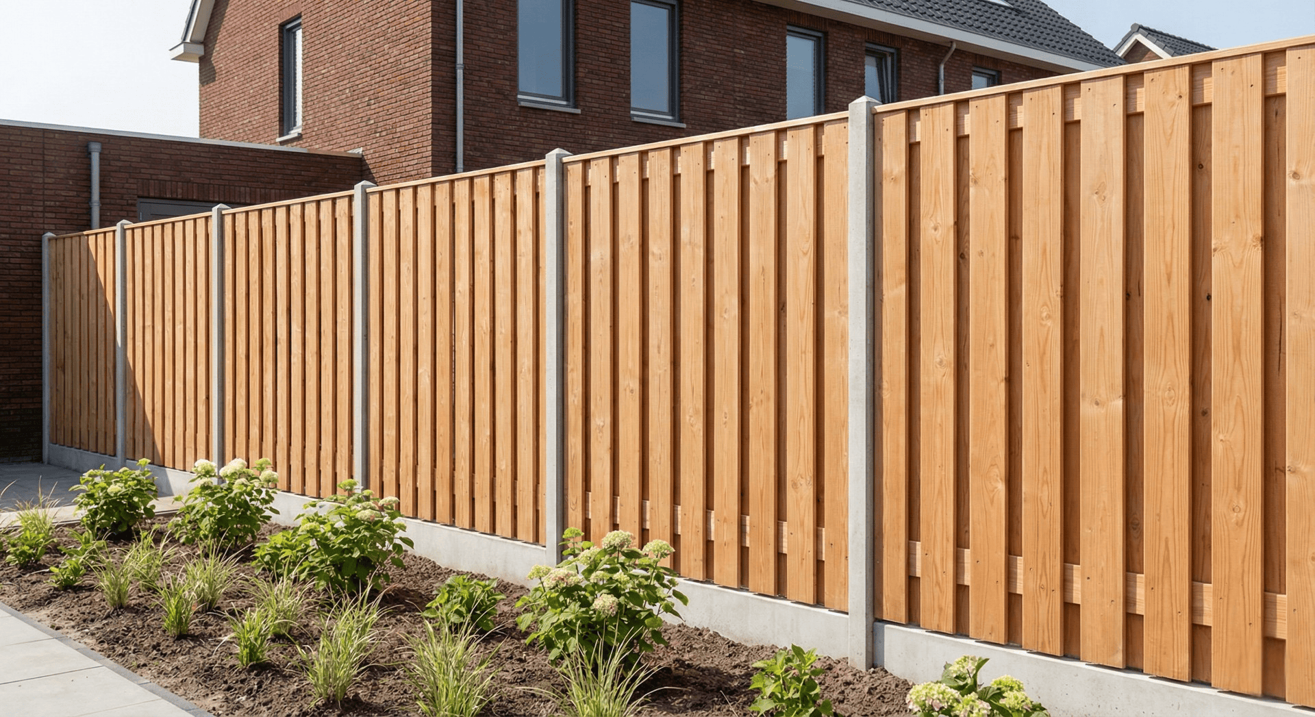 Schutting Beton Palen Licht Totaal Tuin Friesland